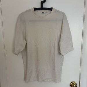 Uniqlo AIRism Oversized White Tshirt Medium